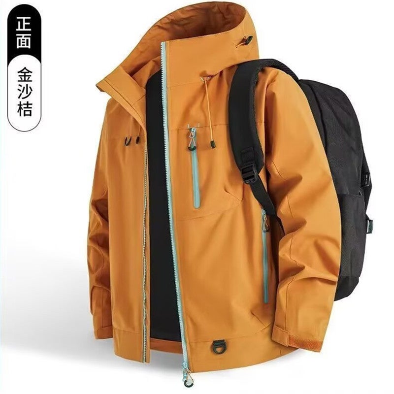 2025 Trendy Mountain Style Outdoor Functional Hooded Jacket For Men And Women Retro Loose Trendy Couple Jacket - Image 2
